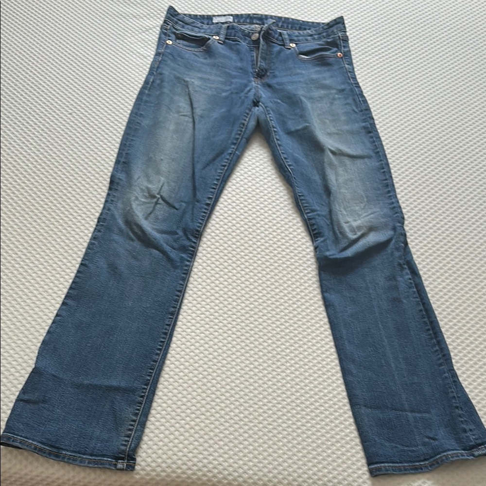 GAP Blue Boot Cut Jeans Medium Wash